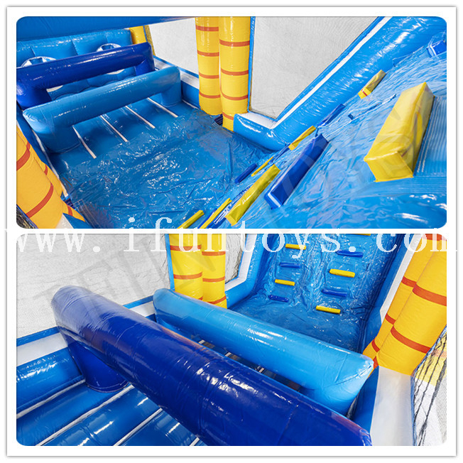 Outdoor Inflatable Obstacle Course Races / Assault Course Run / Inflatable Obstacle Game Course