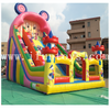 Mickey Mouse and Donald Duck cartoon themed bouncy slide/inflatable dry slide/inflatable playground for kids
