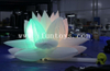 Giant Inflatable Lotus Flower / LED Light Ground Flower for Garden Decoration 