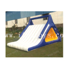 Water Games Inflatable Floating Aqua Slide / Inflatable Lake Island Water Slide with Climbing Wall for Kids and Adults
