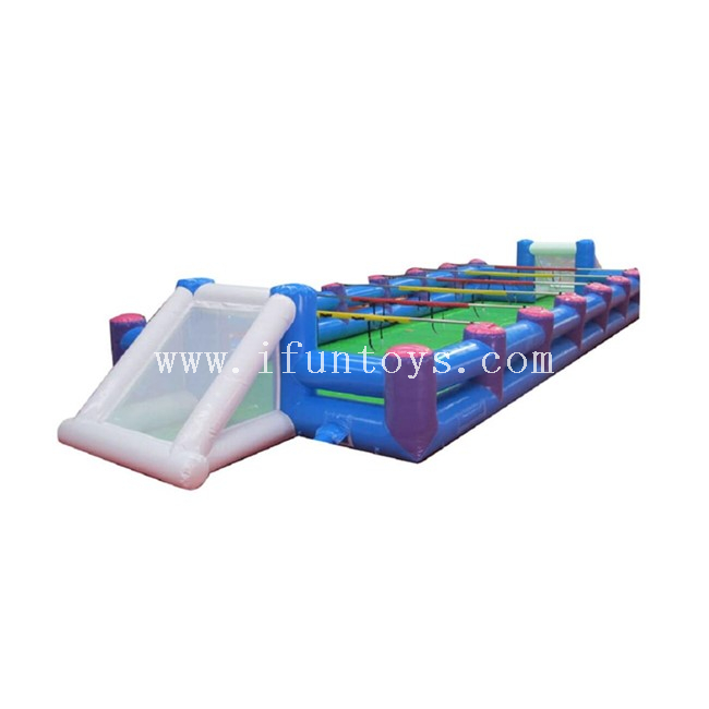 Outdoor Inflatable Human Table Foosball Court / Inflatable Football Playground Arena / Inflatable Table Soccer Field for Sale
