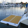 New inflatable leisure land pontoon boat standing platform floating yacht dock water swim platform for jet ski sport boats