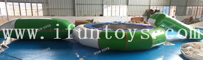Aqua Park Inflatable Water Trampoline Combo with Slide / Jumping Blob / Tube / Inflatable Floating Water Park for Kids and Adults