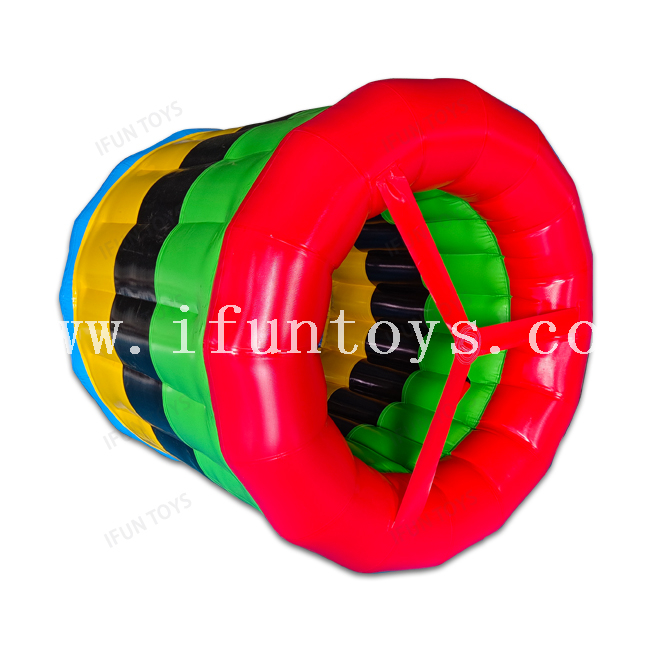 Durable PVC Inflatable Walking Roller Ball / Walking Wheel on Grass for Team Building Game /Floating Walking Roller on Water
