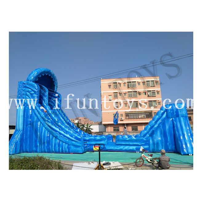 Single Lane Inflatable Zip Line Ropeway Slide Game for Amusement Park
