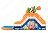 Seaworld Inflatable Waterslide with Swimming Pool / Golden Fish Backyard Water Slide for Kids
