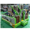 inflatable building theme bouncy castle with slide/inflatable bouncer combo obstacles/inflatable bounce house for Amusement Park