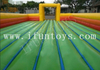 Foam Party Inflatable Soap Football Field / Soccer Field with Inflatable Bouncer Floor / Water Football Playground