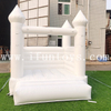 Durable PVC White Inflatable Jumping Castle for Toddler / Jumping Bouncy House Kids Moonwalk for Wedding Party