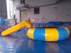 Outside pool kids N adults inflatable water blob trampoline with slide for water park equipment