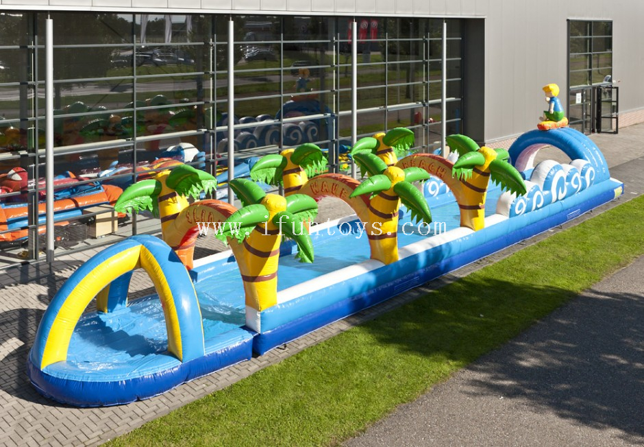 New design inflatable slip n slide / inflatable beach belly slide /inflatable water slide the city for water game