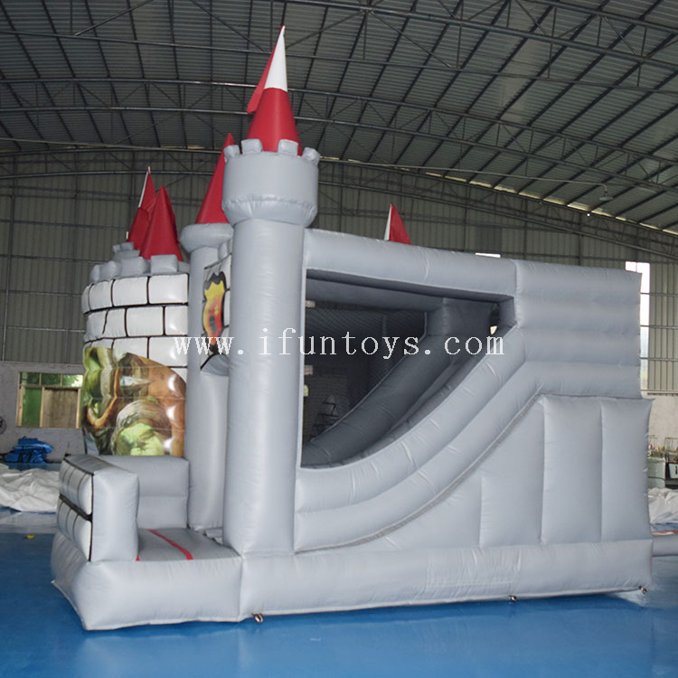 inflatable halloween bounce house/inflatable haunted House/inflatable jumping bouncy castle with slide combo for kids
