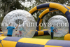 Outdoor Inflatable Zorb Ball Race Track Sport Games Zorb Ball Inflatable Racing Pitch/Hamster Ball Race Track for Adults N Kids