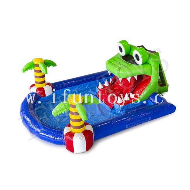 inflatable crocodile pool toy