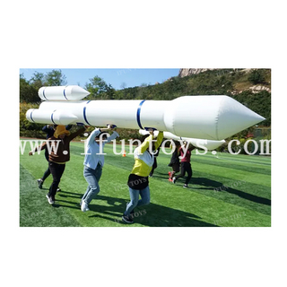 Outdoor Team Building Sports Games Inflatable PVC Rocket Race Toys Props Activities Equipment for School Corporate Event