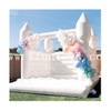 Commercial Backyard Inflatable White Bouncy Wedding Bouncer Castle White Bounce House with Slide And Ball Pit Pool