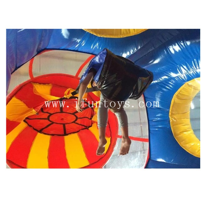 Interactive Inflatable Airborne Adventure/Inflatable Pressure Rocket Game /Inflatable Parachute Sports Game for Kids And Adults