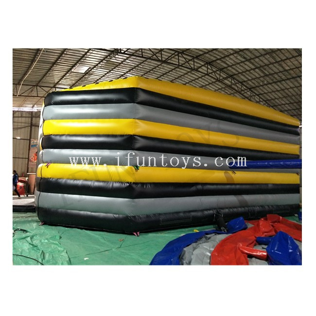 Toxic Twister Interactive Inflatable Obstacle Course /Spinning Jumping Inflatable Challenge Game 
