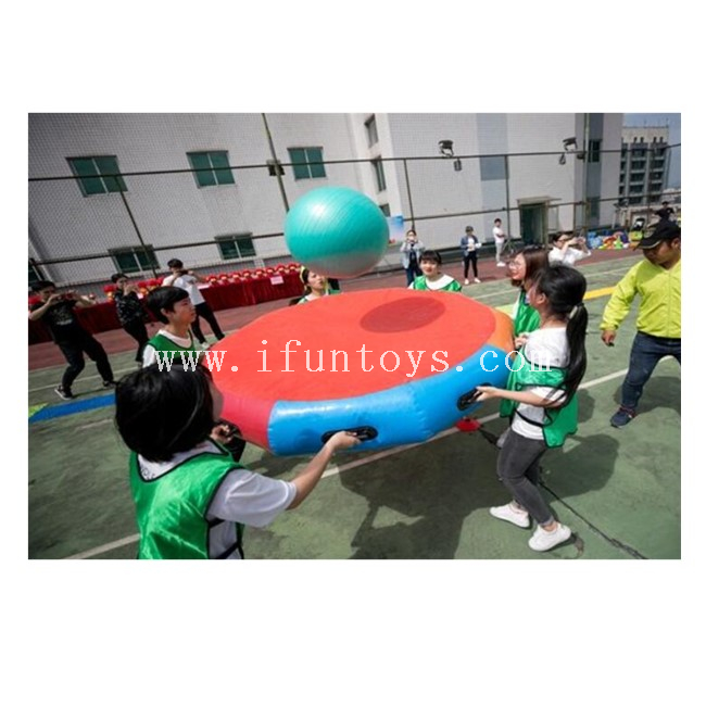 Fun Sports Props Inflatable Thunder Drum for Outdoor Games / Team Building Game Inflatable Floating Ball for Kids And Adults