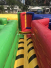 Outdoor sport game 4 player inflatable dizzy X obstacle course /inflatable dizzy meltdown obstacles 