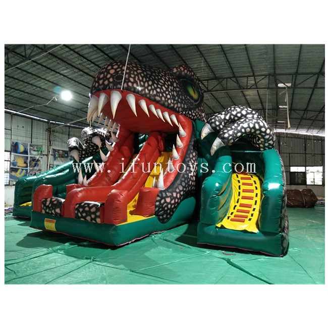 Inflatable Dinosaur Slide / Inflatable Double Lane Ship Slide / Titanic Inflatable Slides for Adults And Kids
