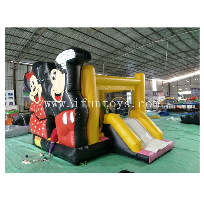 Disney Mickey Mouse Inflatable Clubhouse / Bouncy Jumping Castle with Slide for Kids