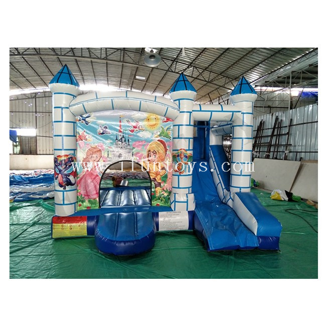 Castle Theme Inflatable Jumping Bouncy House / Inflatable Bouncy Castle with Slide / Castle Combo for Kids
