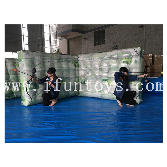 Inflatable Paintball Bunker Field / Paintball Wall / Military Inflatable Tactical Bunker for Archery Game