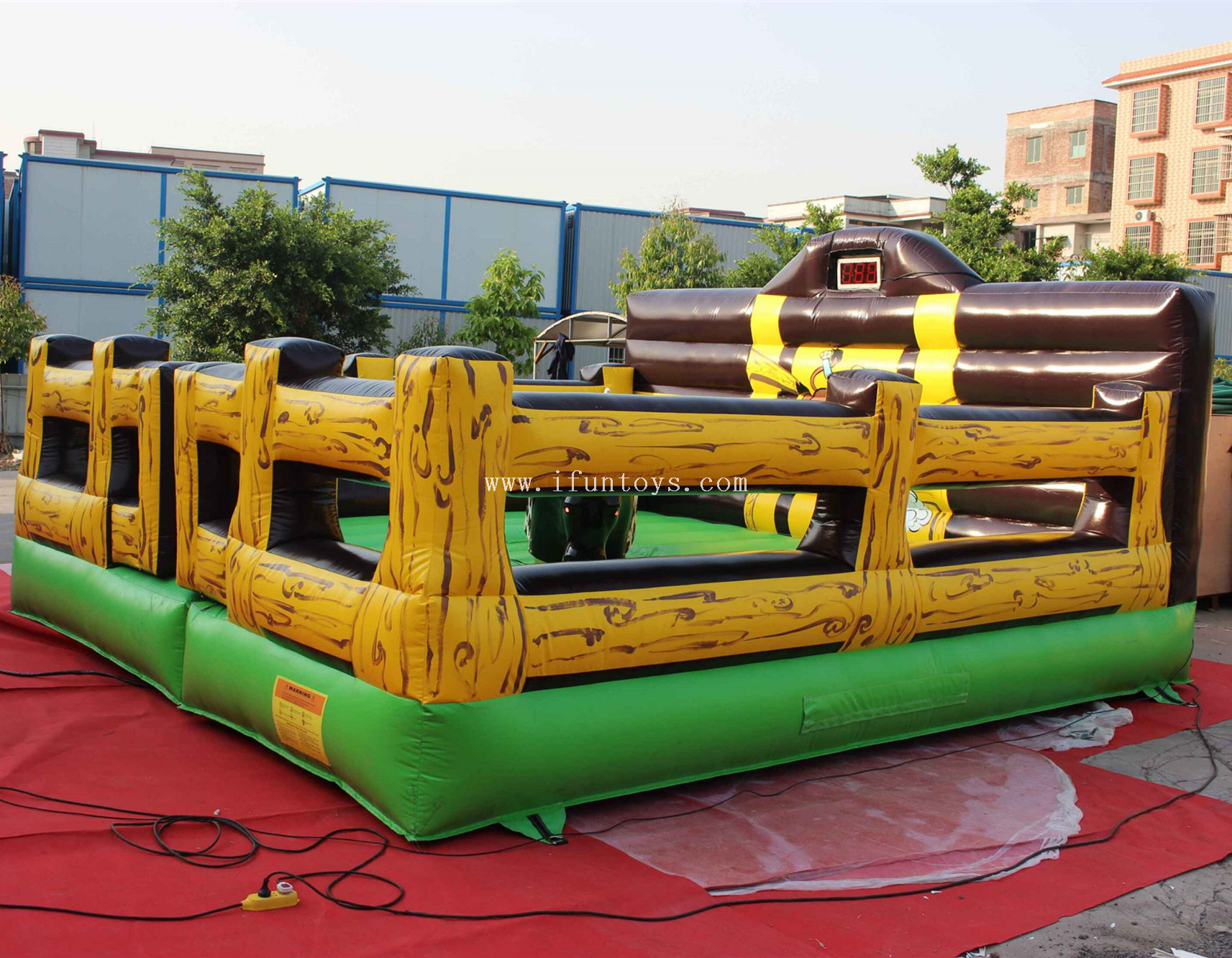 Amazing inflatable mechanical rodeo bull /Inflatable Bull Riding Machine / bucking bronco bull