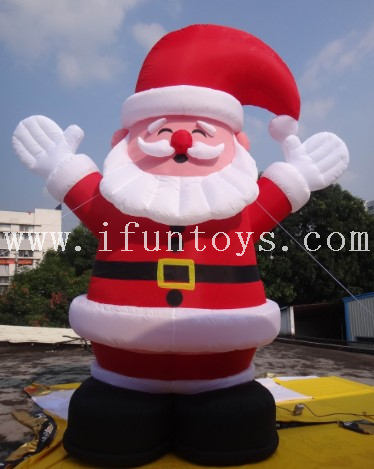 Decoration Christmas inflatable Santa balloon/inflatable Santa Clause model / inflatable Xmas Father for advertising