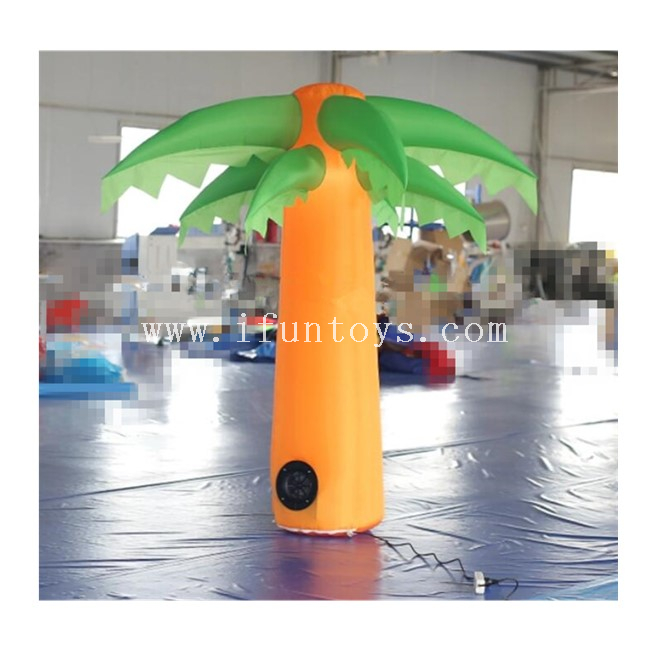 2m tall Inflatable Palm Tree with LED Lighting / Inflatable Tropical Tree / Coconut Tree for Christmas Decoration
