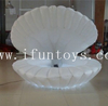 Customized led lighting inflatable stage shell/inflatable seashell /inflatable clamshell cowry for wedding &stage decoration