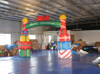Outdoor gift box design inflatable christmas arch /Inflatable advertising Christmas Archway for holiday decoration
