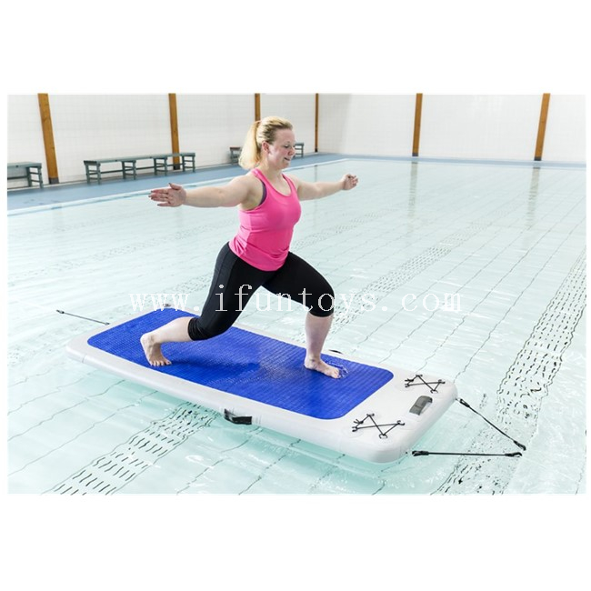 Durable Inflatable Floating Water Yoga Mat / Inflatable Yoga Mat on