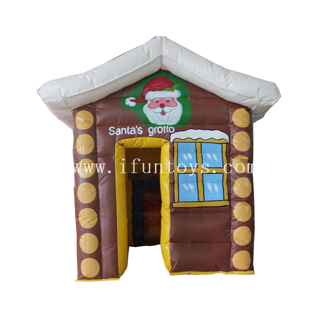 Most popular inflatable santa claus house/inflatable santa's grotto ...